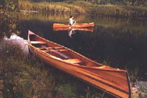 Cedar Stripped Planked Canoe - System Three Resins