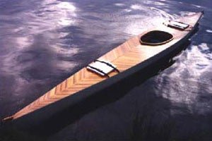 17 Foot Cedar Stripped Kayak - System Three Resins