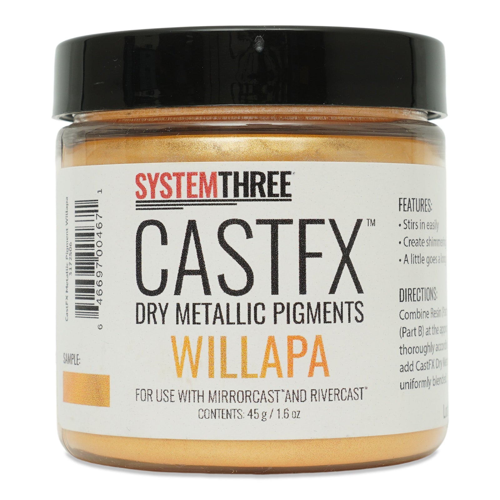 CastFX Dry Metallic Pigment - System Three Resins