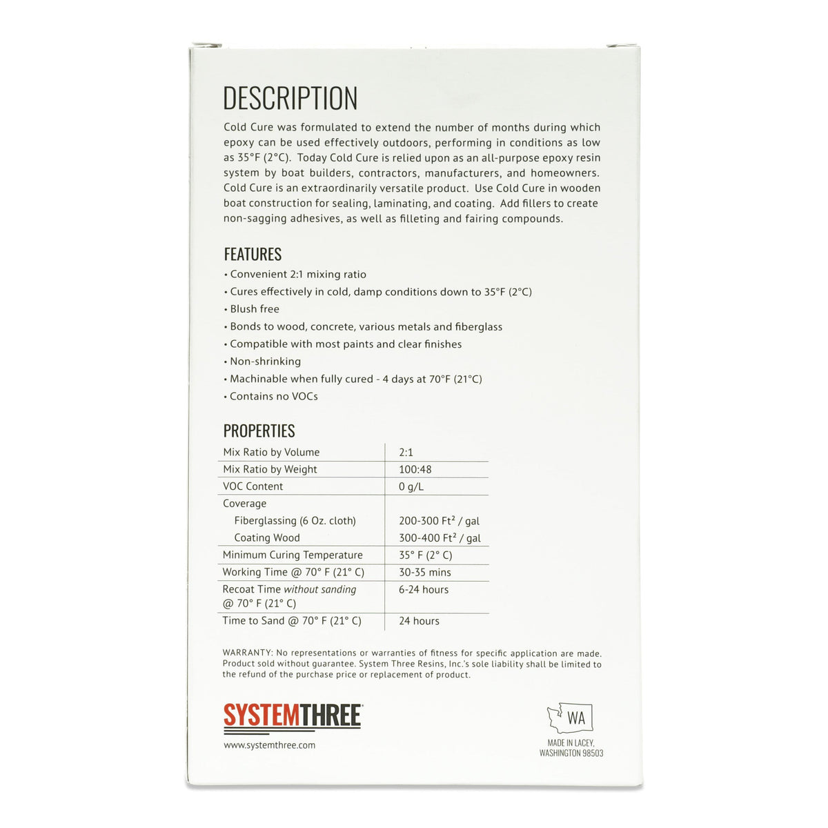 Cold Cure - System Three Resins