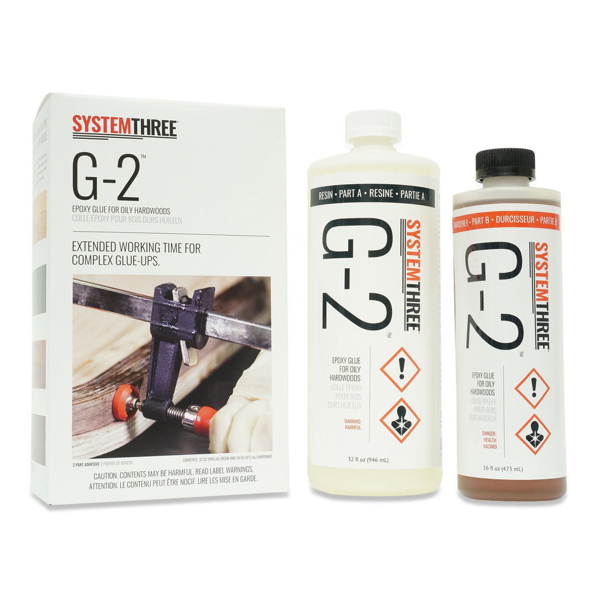 System Three G-2 Epoxy Glue Kit, 12 oz.