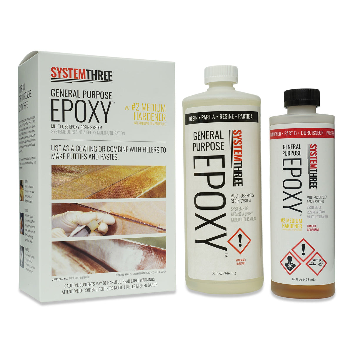 System Three Epoxy 1.5 Pint Kit with Medium Hardener