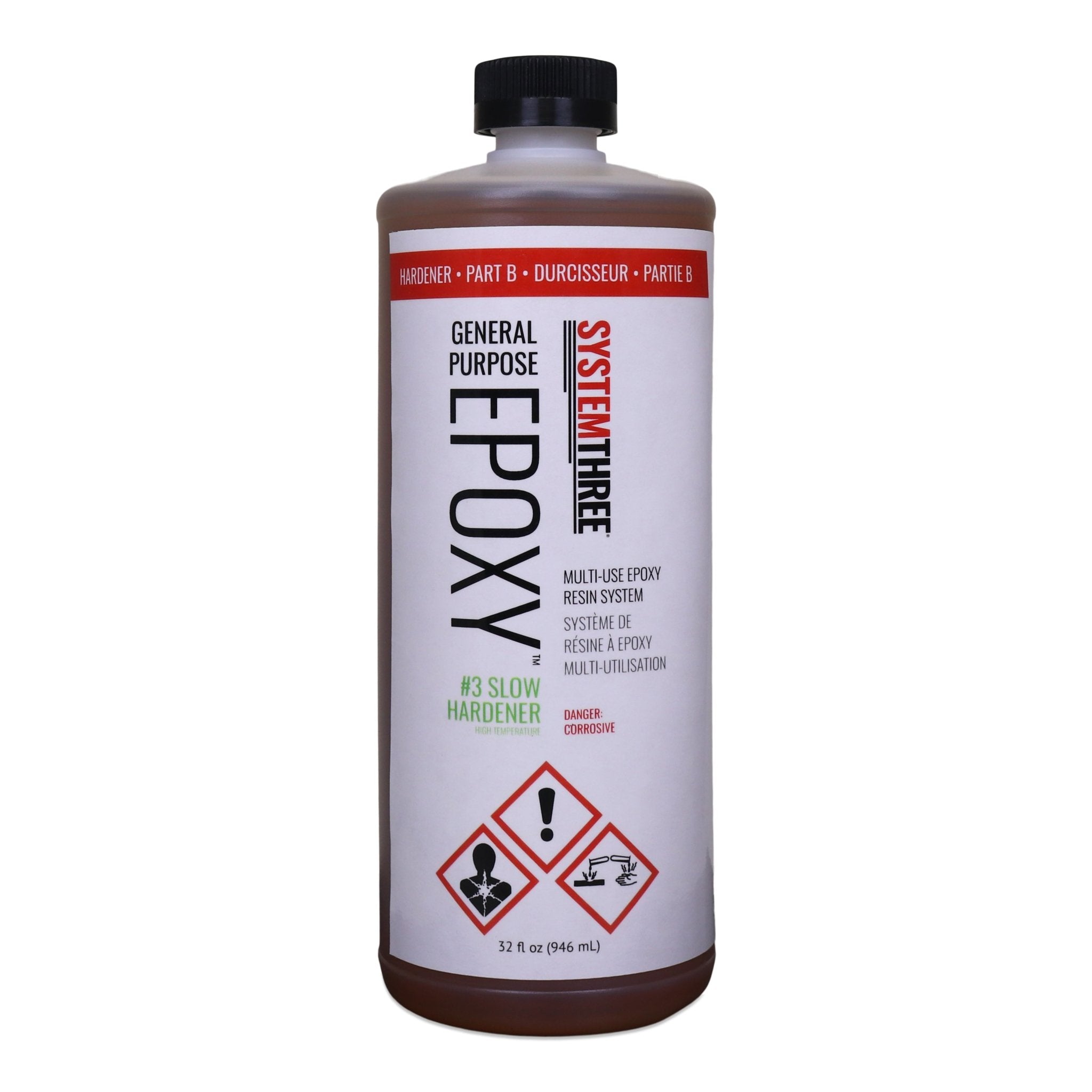 System Three General Purpose Epoxy Resin with #1 Fast Hardener, Light  Amber, 1.5 Qt Bottle: : Industrial & Scientific