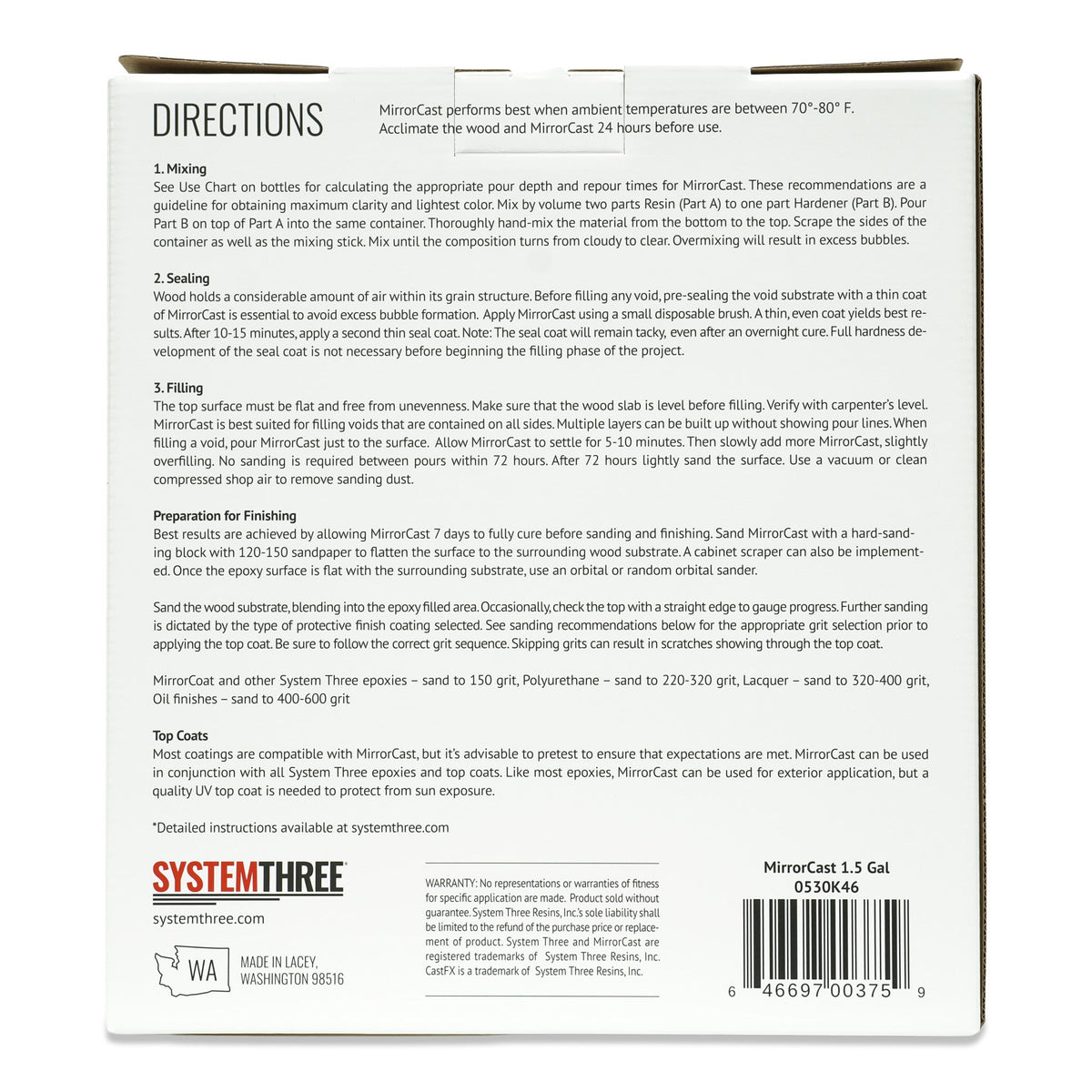 MirrorCast - System Three Resins