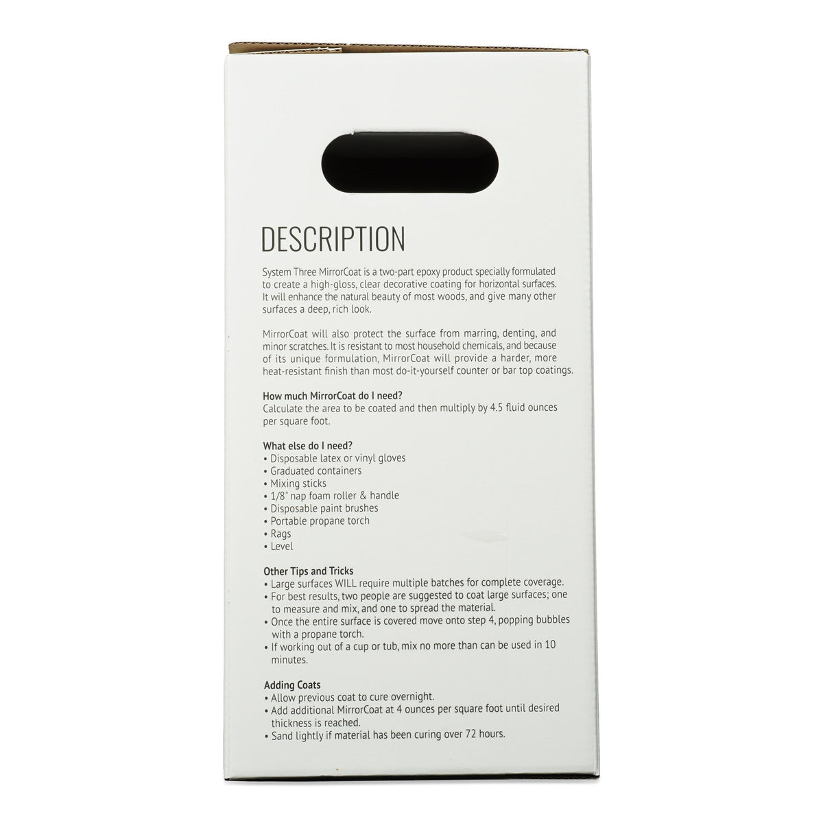 MirrorCoat - System Three Resins