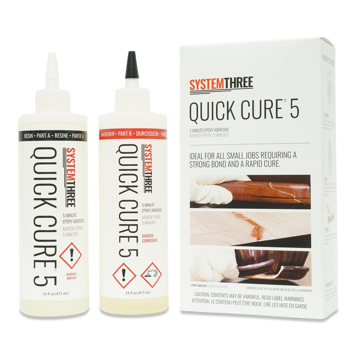 Quick Cure-5  5 Minute Epoxy Glue - System Three Resins