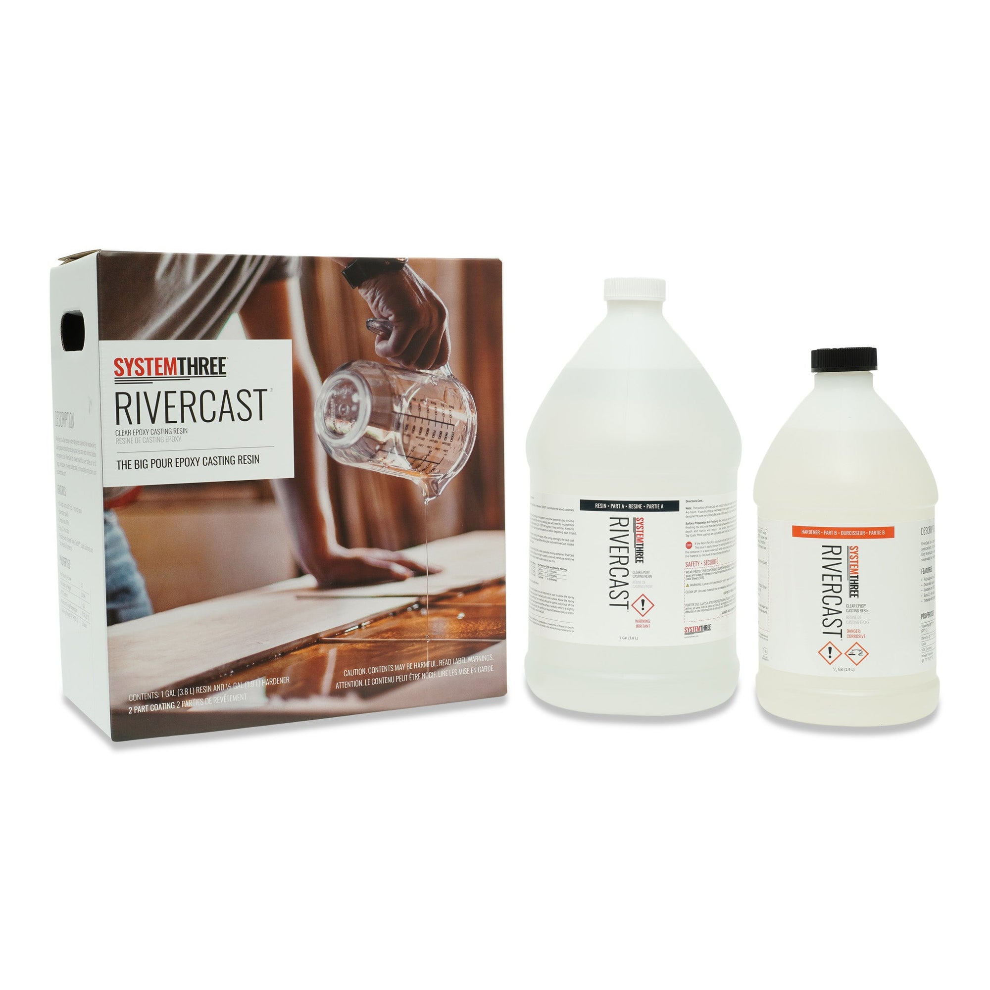 System Three RiverCast Epoxy, 15 Gallon Kit