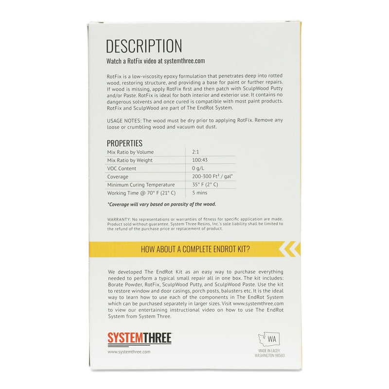 The EndRot System - System Three Resins