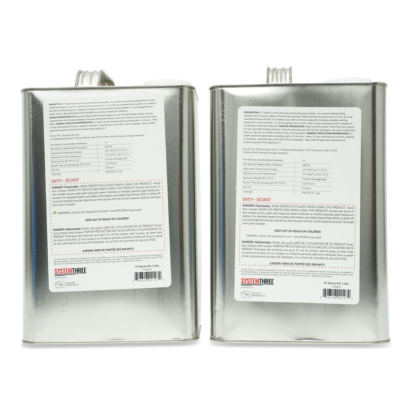 S1 Sealer Clear Epoxy Sealer System Three Resins
