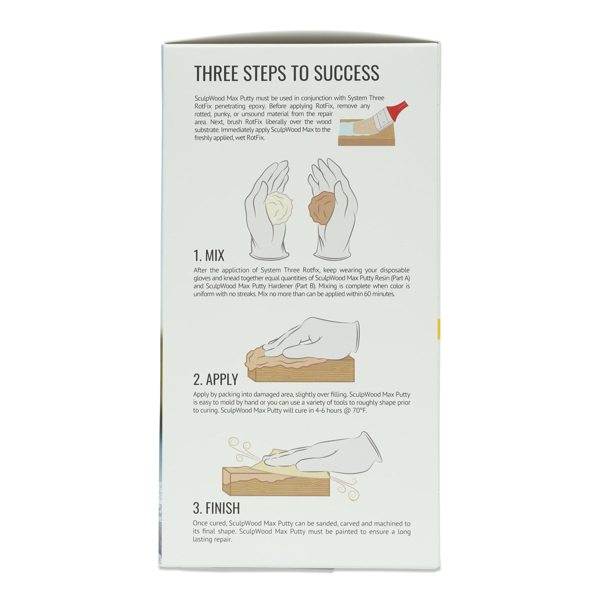 SculpWood Max Putty - System Three Resins