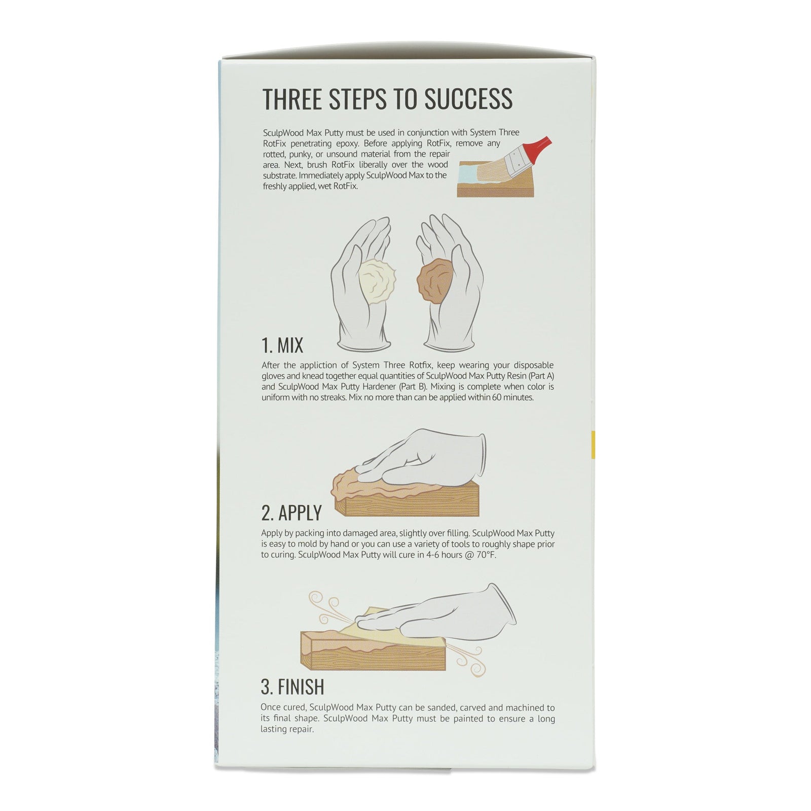 SculpWood Max Putty - System Three Resins