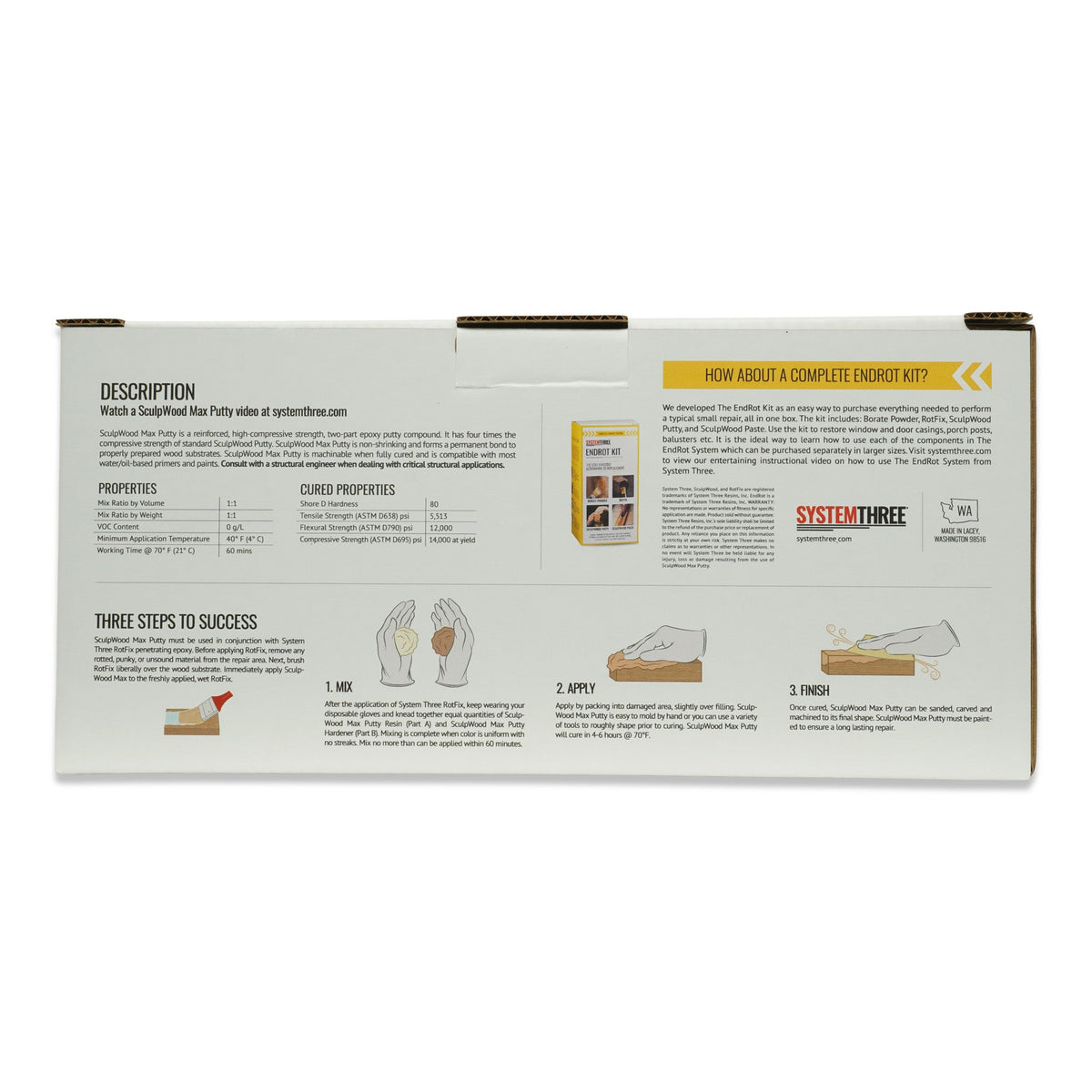SculpWood Max Putty - System Three Resins