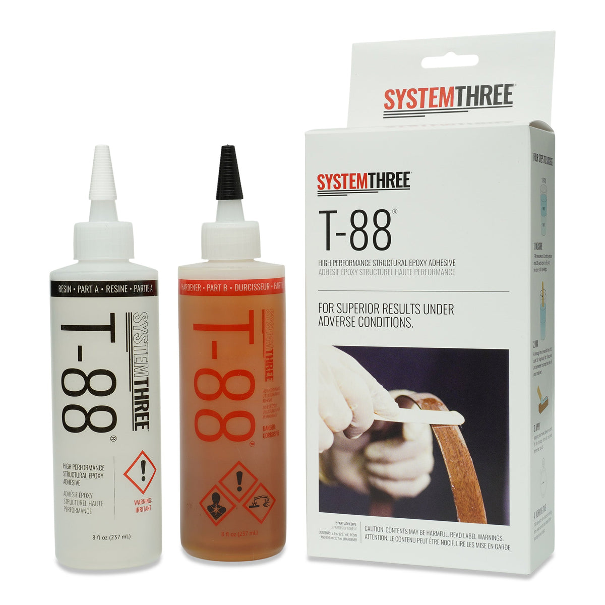 System Three 1100K90 Amber T-88, 50 ml Cartridge, 1.69 oz. Bottle